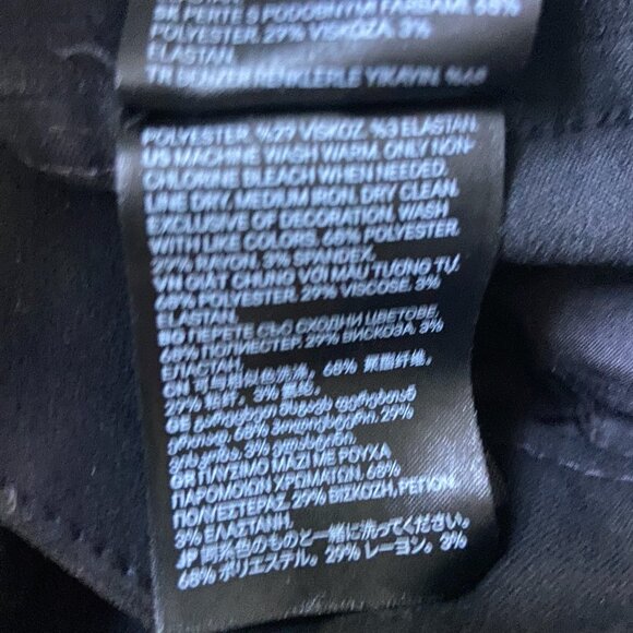 EUC H&M Classic Black Tailored Pants Versatile Work-to-Weekend Style Sz 2 - Picture 4 of 8